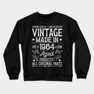 Vintage 1964 60th Birthday Crewneck Sweatshirt